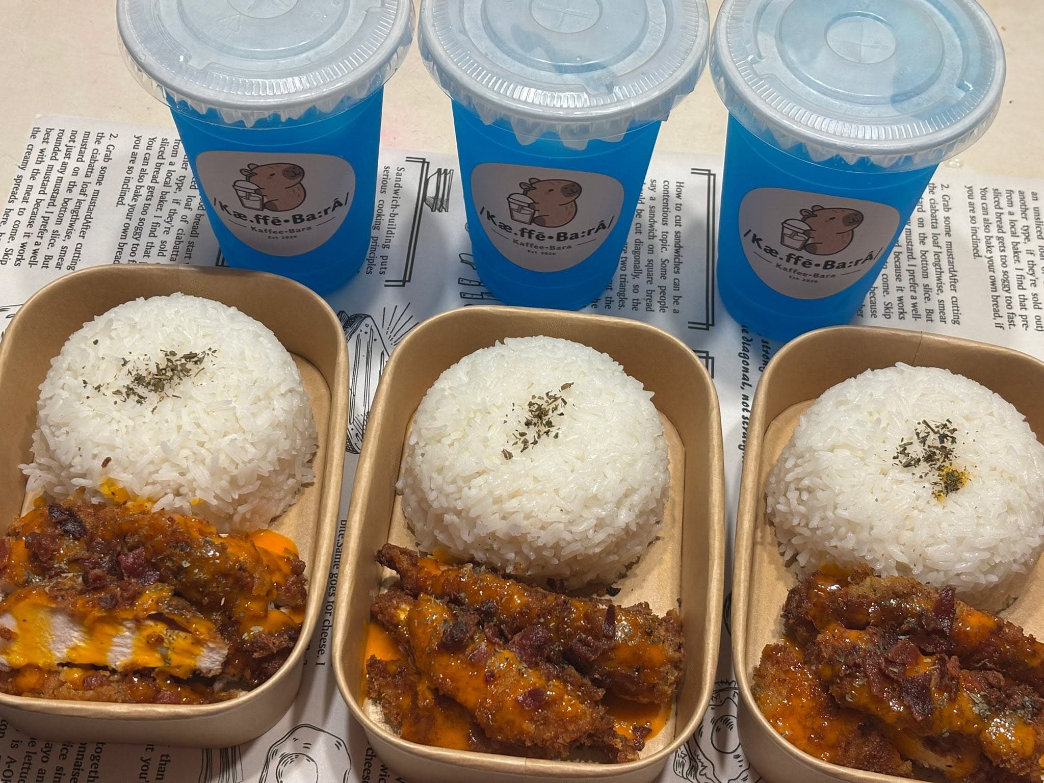 Cheesy Bacon Torikatsu happy plates
